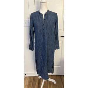Madewell denim popover shirt dress‎ SZ: XS